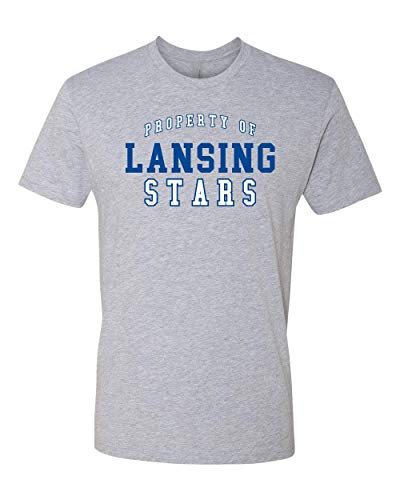 Property of Lansing Stars Two Color Exclusive Soft Shirt - Heather Gray