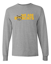 Load image into Gallery viewer, Quinnipiac University We are Bobcats Long Sleeve Shirt - Sport Grey