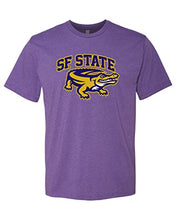 Load image into Gallery viewer, San Francisco State Full Color Gator Exclusive Soft Shirt - Purple Rush