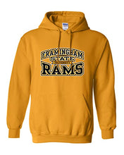 Load image into Gallery viewer, Framingham State University Stacked Hooded Sweatshirt - Gold