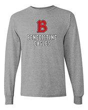 Load image into Gallery viewer, Benedictine University B Long Sleeve T-Shirt - Sport Grey