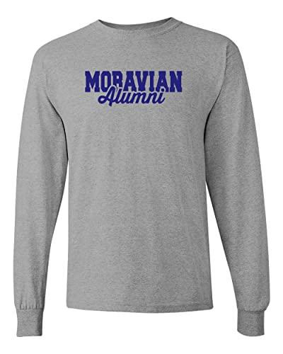 Moravian Alumni Long Sleeve T-Shirt - Sport Grey