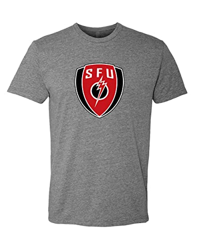 Saint Francis SFU Shield Soft Exclusive T-Shirt - Dark Heather Gray