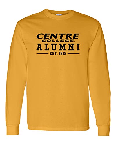 Centre College Alumni Long Sleeve T-Shirt - Gold