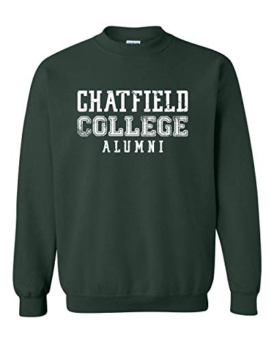 Chatfield College Vintage Alumni Crewneck Sweatshirt - Forest Green