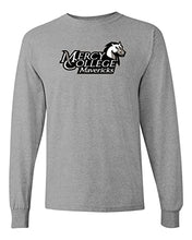 Load image into Gallery viewer, Mercy College Stacked Logo Long Sleeve Shirt - Sport Grey