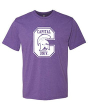 Load image into Gallery viewer, Capital University C Crusaders Exclusive Soft Shirt - Purple Rush