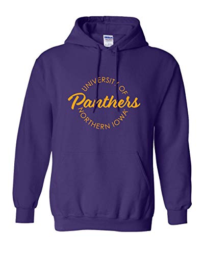 University of Northern Iowa Circular 1 Color Hooded Sweatshirt - Purple
