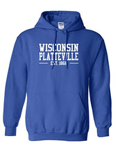 Load image into Gallery viewer, Wisconsin Platteville Pioneers Hooded Sweatshirt - Royal