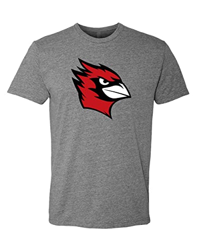Wesleyan University Full Color Mascot Exclusive Soft T-Shirt - Dark Heather Gray