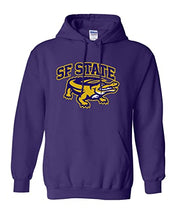 Load image into Gallery viewer, San Francisco State Full Color Gator Hooded Sweatshirt - Purple