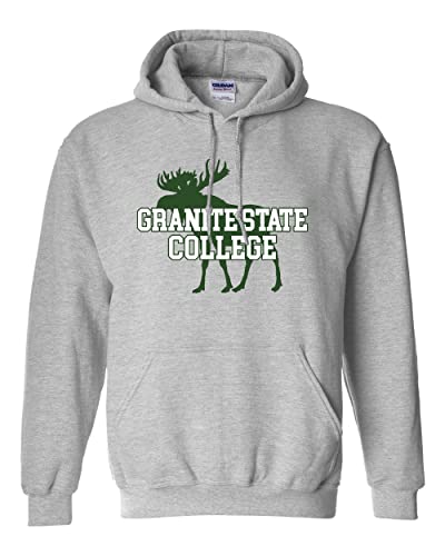 Granite State College Hooded Sweatshirt - Sport Grey