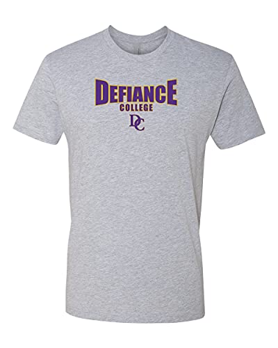 Defiance College DC Two Color Exclusive Soft Shirt - Heather Gray