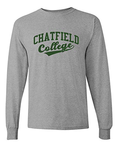 Chatfield College 1 Color Long Sleeve T-Shirt - Sport Grey