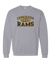 Load image into Gallery viewer, Framingham State University Stacked Crewneck Sweatshirt - Sport Grey