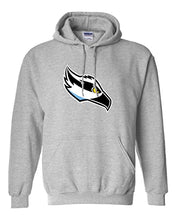 Load image into Gallery viewer, Stockton University Full Color Mascot Hooded Sweatshirt - Sport Grey