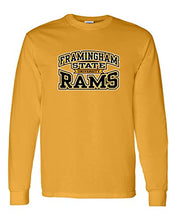 Load image into Gallery viewer, Framingham State University Stacked Long Sleeve Shirt - Gold