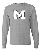 Load image into Gallery viewer, Marist College Block M Long Sleeve Shirt - Sport Grey
