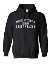 Load image into Gallery viewer, Capital University Vintage Hooded Sweatshirt - Black