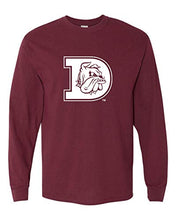 Load image into Gallery viewer, Minnesota Duluth White Bulldog Long Sleeve T-Shirt - Maroon