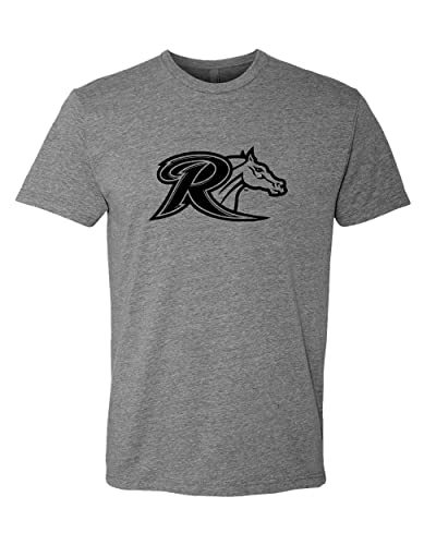 Rider University R Mascot Exclusive Soft Shirt - Dark Heather Gray