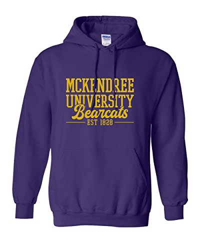 Vintage McKendree University Hooded Sweatshirt - Purple