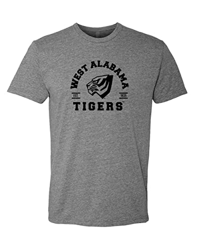 Vintage University of West Alabama Soft Exclusive T-Shirt - Dark Heather Gray