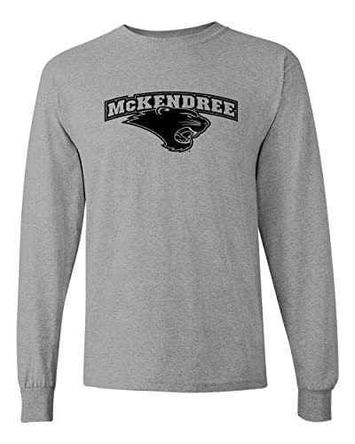 McKendree University Stacked Logo Long Sleeve Shirt - Sport Grey