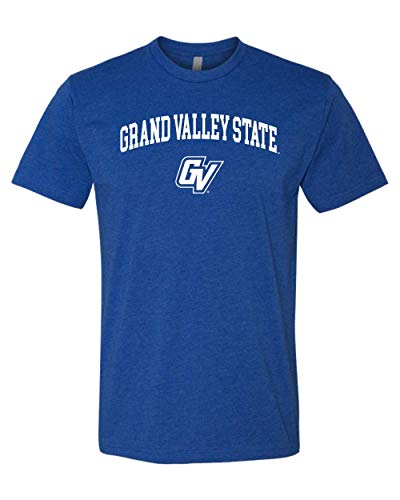 Premium Grand Valley GV One Color GVSU Lakers Logo Mens/Womens T-Shirt - Royal