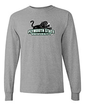 Load image into Gallery viewer, Plymouth State University Mascot Long Sleeve Shirt - Sport Grey