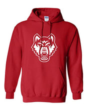 Load image into Gallery viewer, University of West Georgia Mascot Hooded Sweatshirt - Red