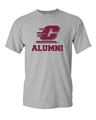 CMU Maroon C Alumni T-Shirt | Central Michigan University Logo Apparel Mens/Womens T-Shirt - Sport Grey