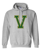 Load image into Gallery viewer, University of Vermont Catamounts V Hooded Sweatshirt - Sport Grey