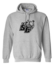 Load image into Gallery viewer, Southern Connecticut SC Owls Hooded Sweatshirt - Sport Grey