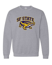 Load image into Gallery viewer, San Francisco State Full Color Gator Crewneck Sweatshirt - Sport Grey