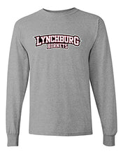 Load image into Gallery viewer, University of Lynchburg Text Long Sleeve T-Shirt - Sport Grey