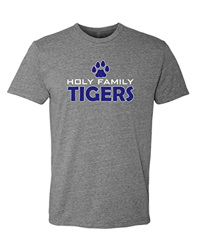 Holy Family University Tigers Soft Exclusive T-Shirt - Dark Heather Gray