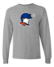 Load image into Gallery viewer, Wisconsin Platteville Pioneer Pete Long Sleeve Shirt - Sport Grey