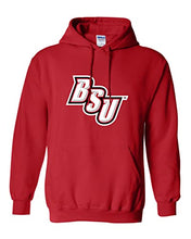 Load image into Gallery viewer, Bridgewater State University BSU Hooded Sweatshirt - Red