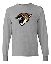 Load image into Gallery viewer, University of Vermont Catamount Head Long Sleeve Shirt - Sport Grey