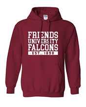 Load image into Gallery viewer, Friends University Block Hooded Sweatshirt - Cardinal Red