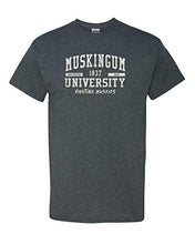 Load image into Gallery viewer, Muskingum University Fighting Muskies T-Shirt - Dark Heather