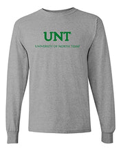 Load image into Gallery viewer, University of North Texas Long Sleeve T-Shirt - Sport Grey