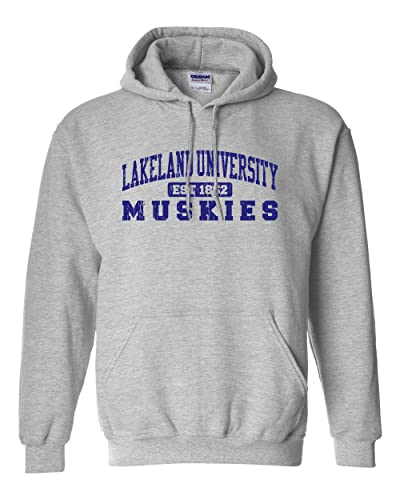 Lakeland University Muskies Hooded Sweatshirt - Sport Grey