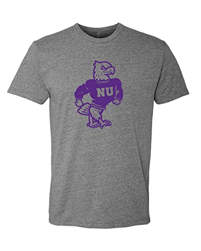 Niagara University Mascot Exclusive Soft Shirt - Dark Heather Gray