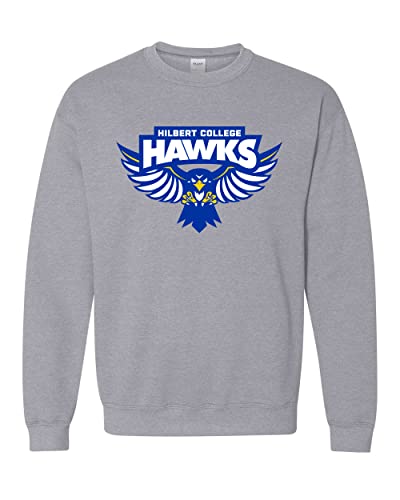 Hilbert College Full Color Crewneck Sweatshirt - Sport Grey