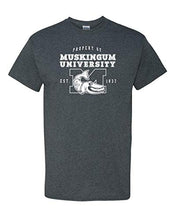 Load image into Gallery viewer, Property of Muskingum University T-Shirt - Dark Heather