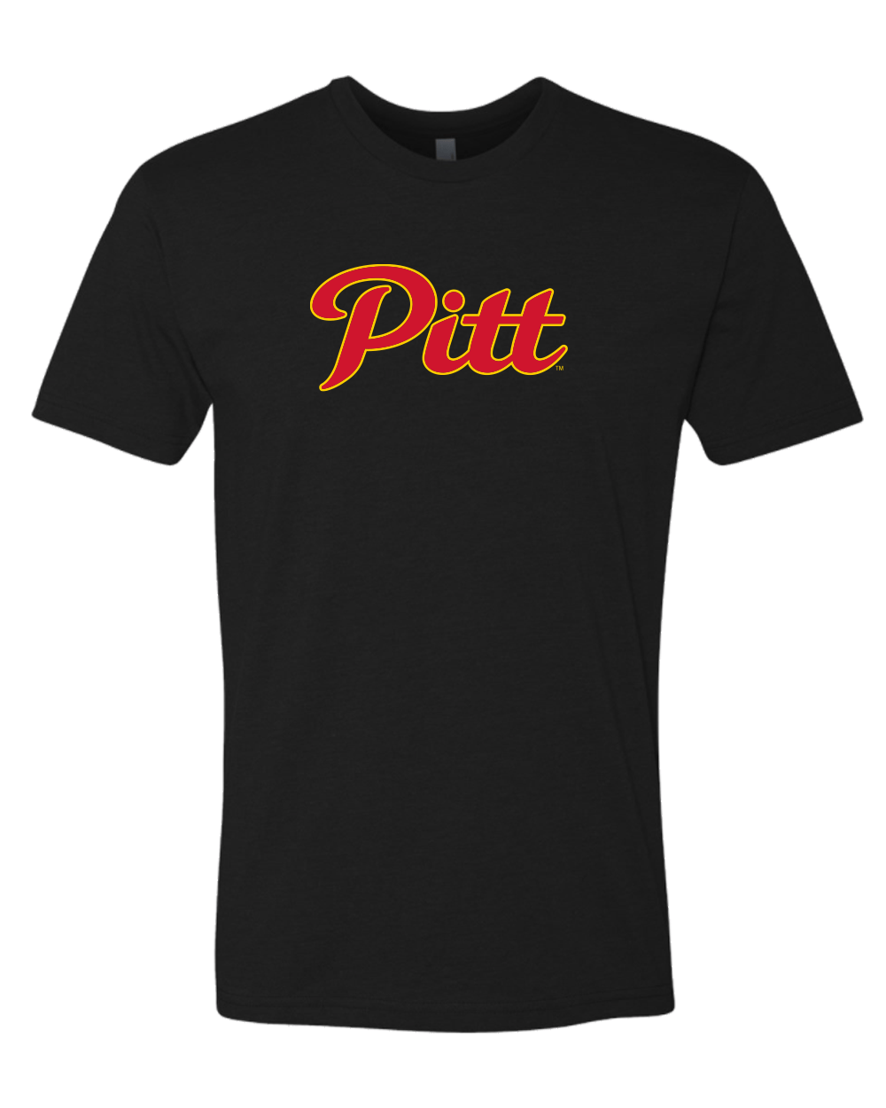 Grey Pittsburg State Pitt Logo Soft Exclusive T-Shirt - Black