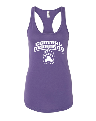 Central Arkansas Paw Tank Top - Purple Rush