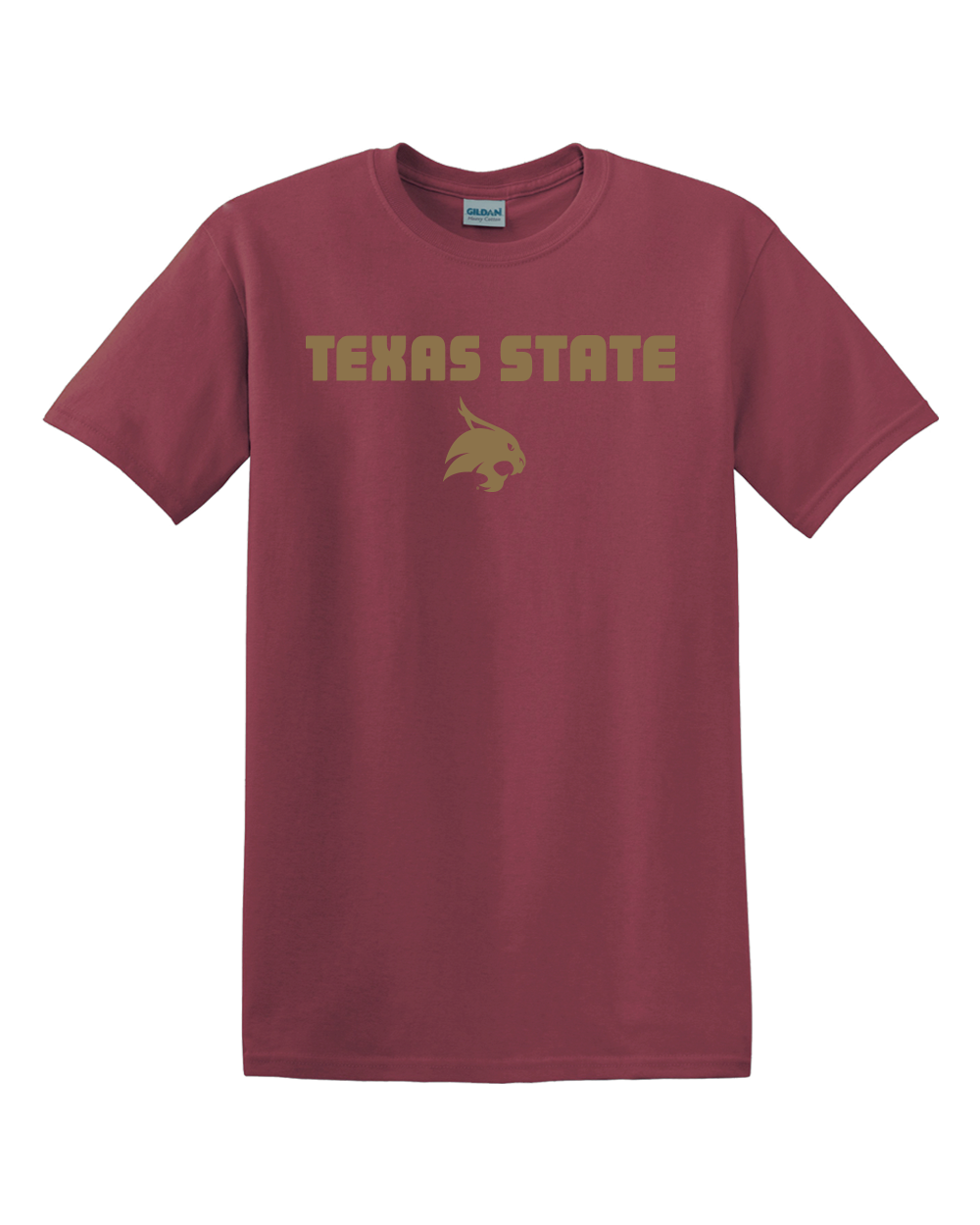 Texas State Bobcat One Color T-Shirt - Maroon